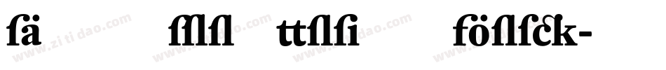 DTLProkyonST Bold字体转换